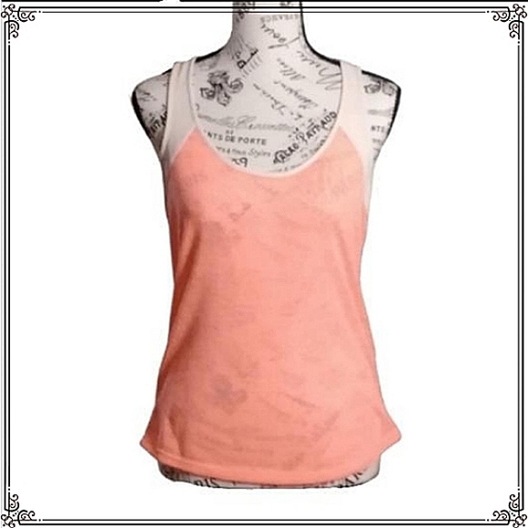 Leo Meets Virgo Peach Tank Top Size Small - Picture 1 of 5